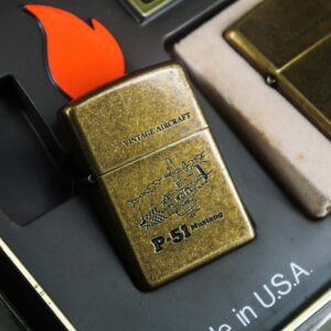 Set Zippo La Mã 1994 – Antique Brass – Vintage AirCraft Serries 33
