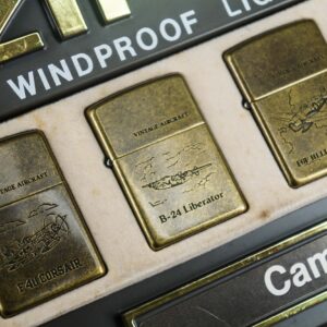 Set Zippo La Mã 1994 – Antique Brass – Vintage AirCraft Serries 35
