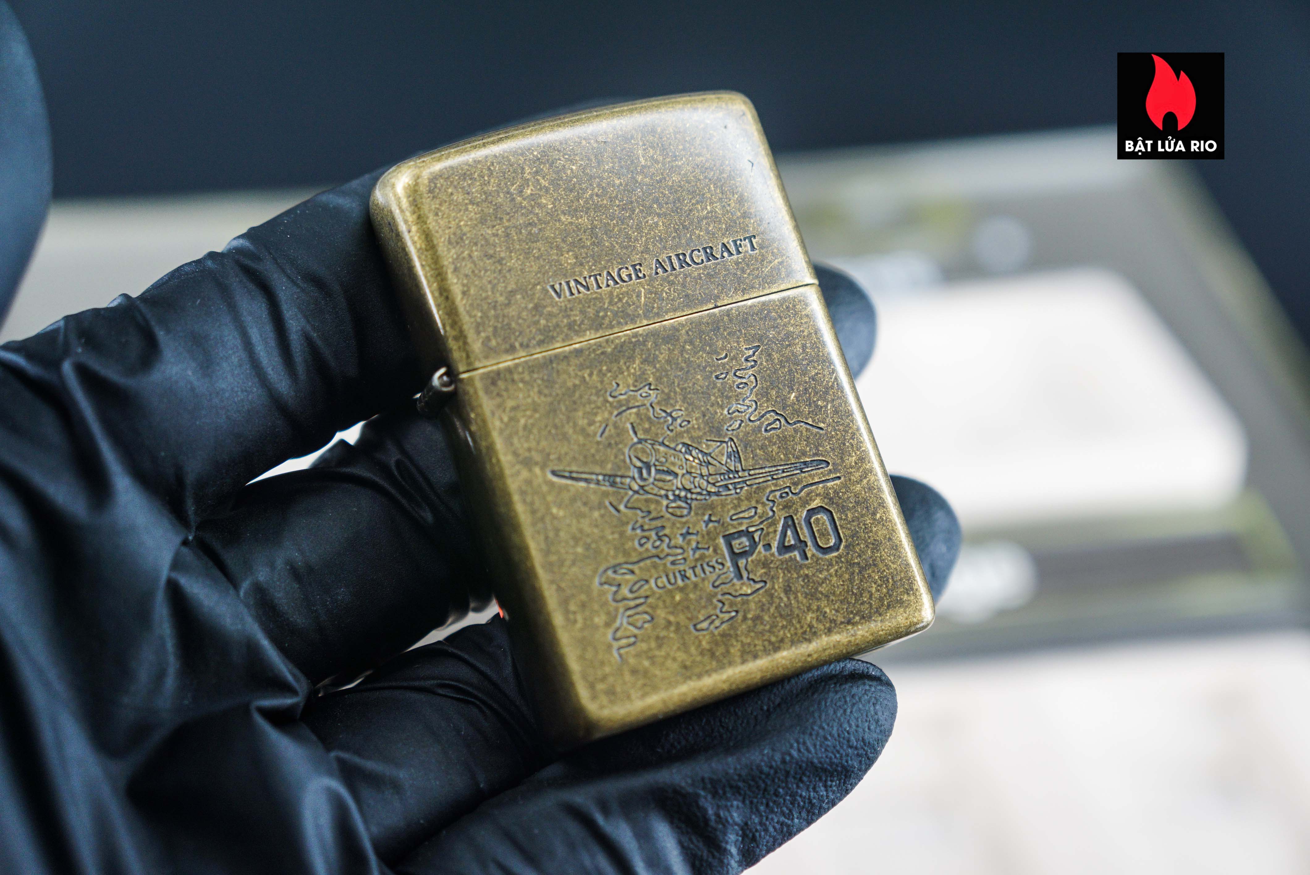 Set Zippo La Mã 1994 – Antique Brass – Vintage AirCraft Serries 8