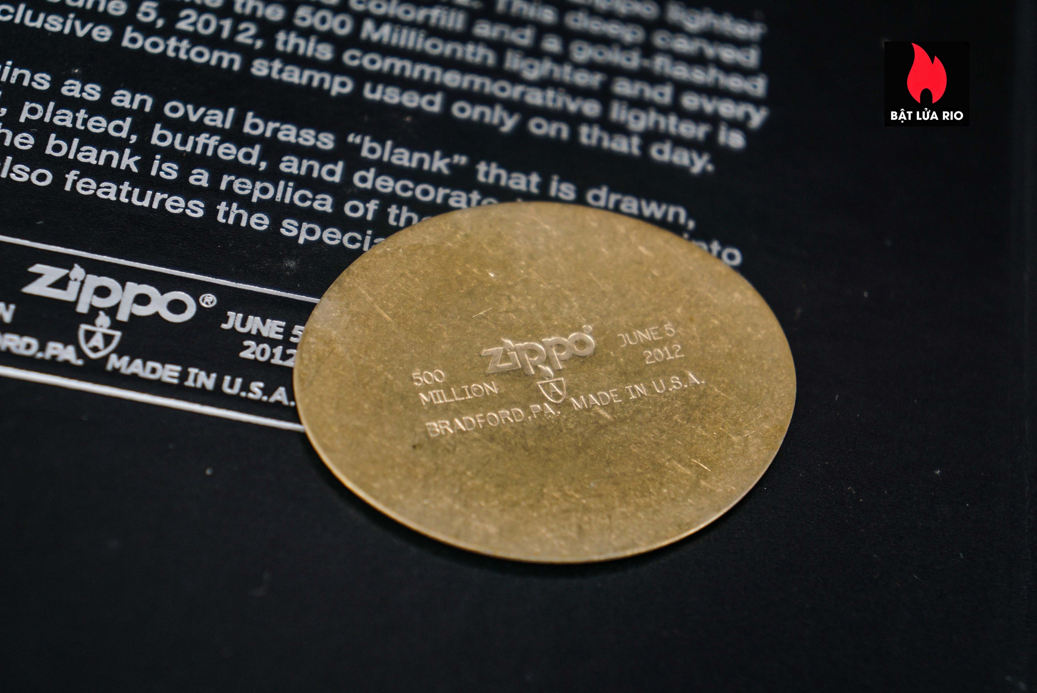 Zippo 2012 – 500 Million Limited Edition – Limited 7352/10000 2