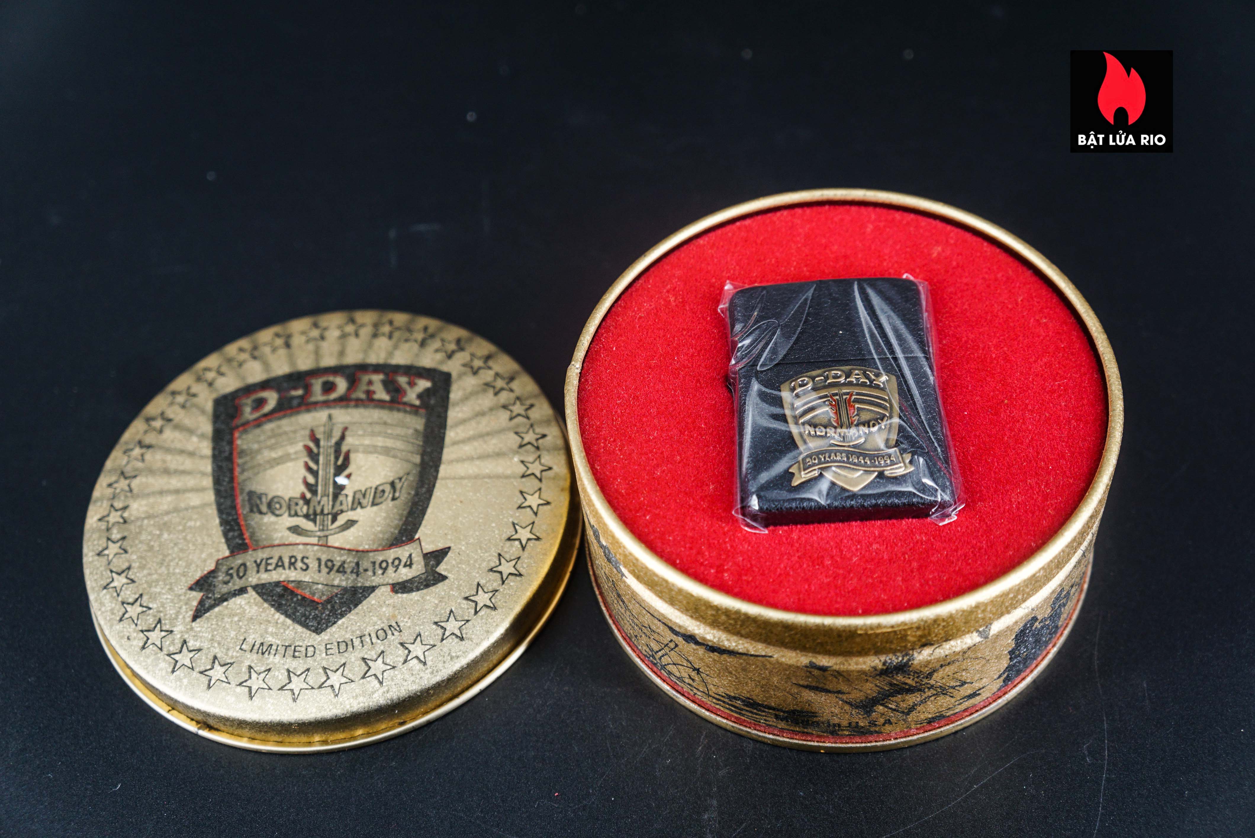 Zippo La Mã 1994 – D-Day Black Crackle Normandy 50 Years 1944-1994 18