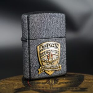 Zippo La Mã 1994 – D-Day Black Crackle Normandy 50 Years 1944-1994 4