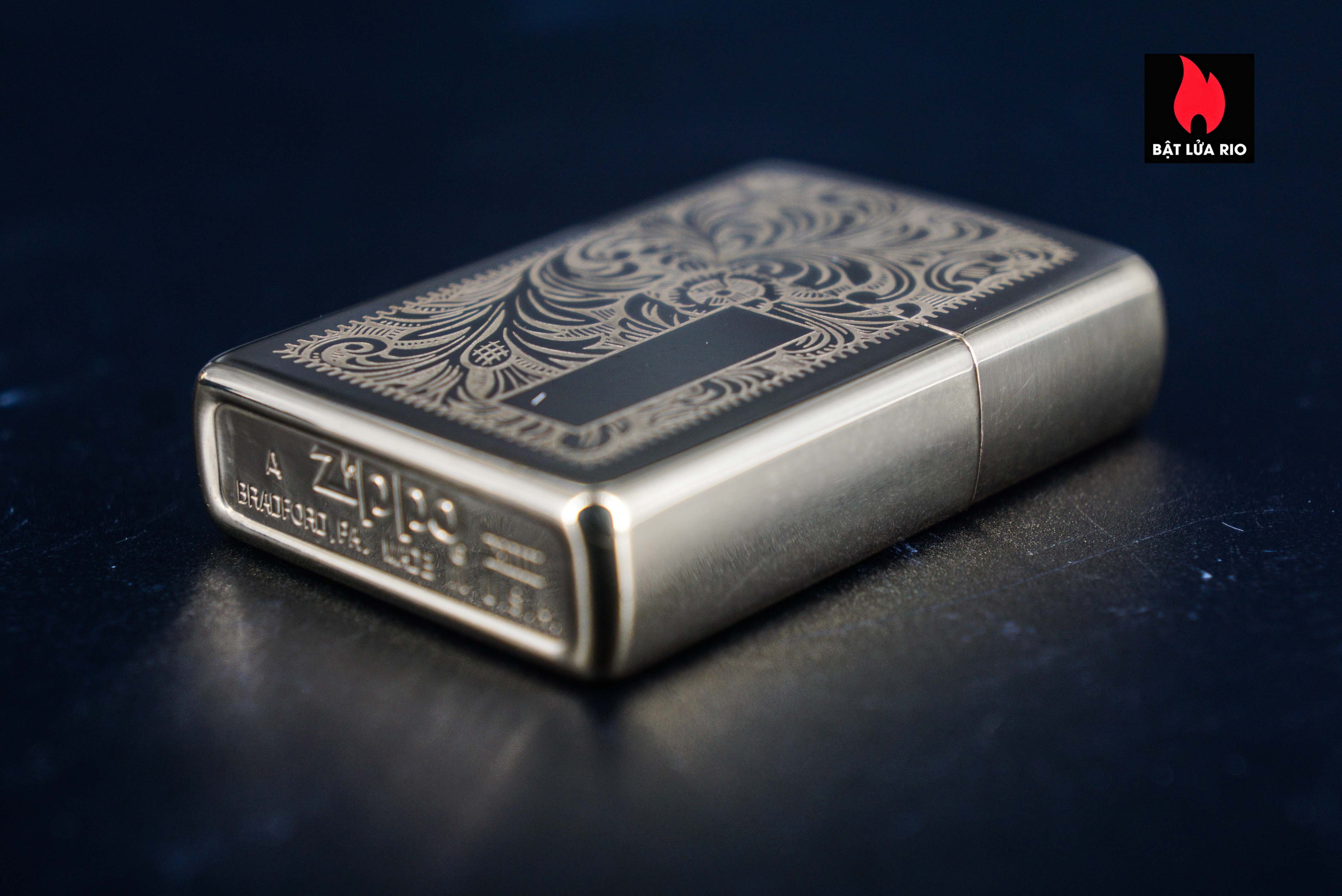 Zippo La Mã 1997 – Venetian – Hoa Văn Ý – Đồng Nguyên Khối 45 Zippo La Mã 1997 – Venetian – Hoa Văn Ý – Đồng Nguyên Khối 6