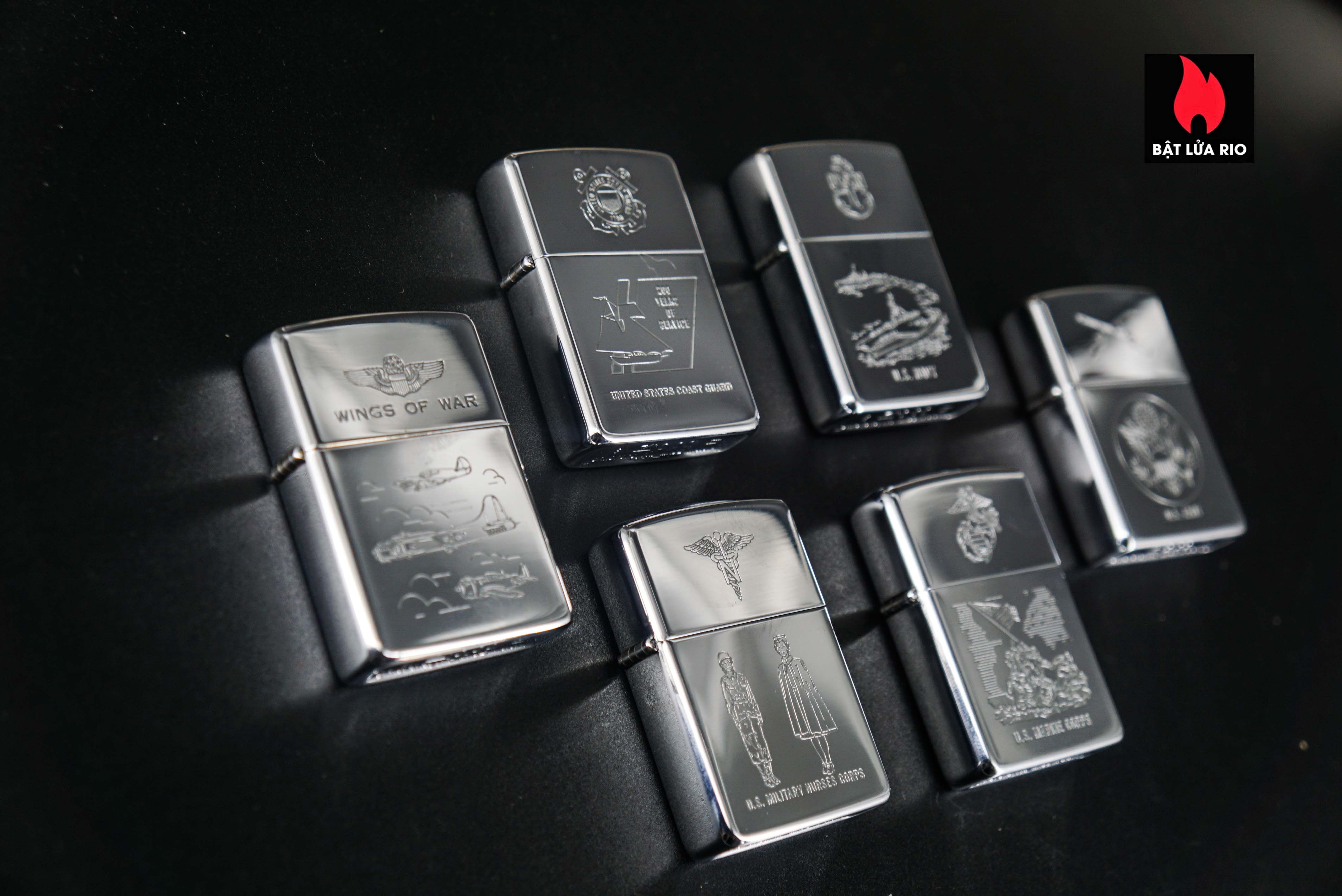 Zippo Set 1991 – The WWII Commemorative Series 129 Zippo Set 1991 – The WWII Commemorative Series 2