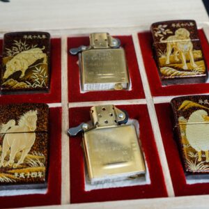 Zippo Set 1999-2006 – Japan Zodiac Set – 12 Con Giáp Châu Á – Nashiji-nuri Sơn Mài Makie Thủ Công Truyền Thống Nhật Bản 1