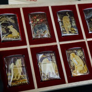 Zippo Set 1999-2006 – Japan Zodiac Set – 12 Con Giáp Châu Á – Nashiji-nuri Sơn Mài Makie Thủ Công Truyền Thống Nhật Bản 102