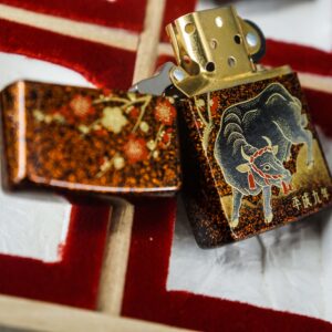 Zippo Set 1999-2006 – Japan Zodiac Set – 12 Con Giáp Châu Á – Nashiji-nuri Sơn Mài Makie Thủ Công Truyền Thống Nhật Bản 16