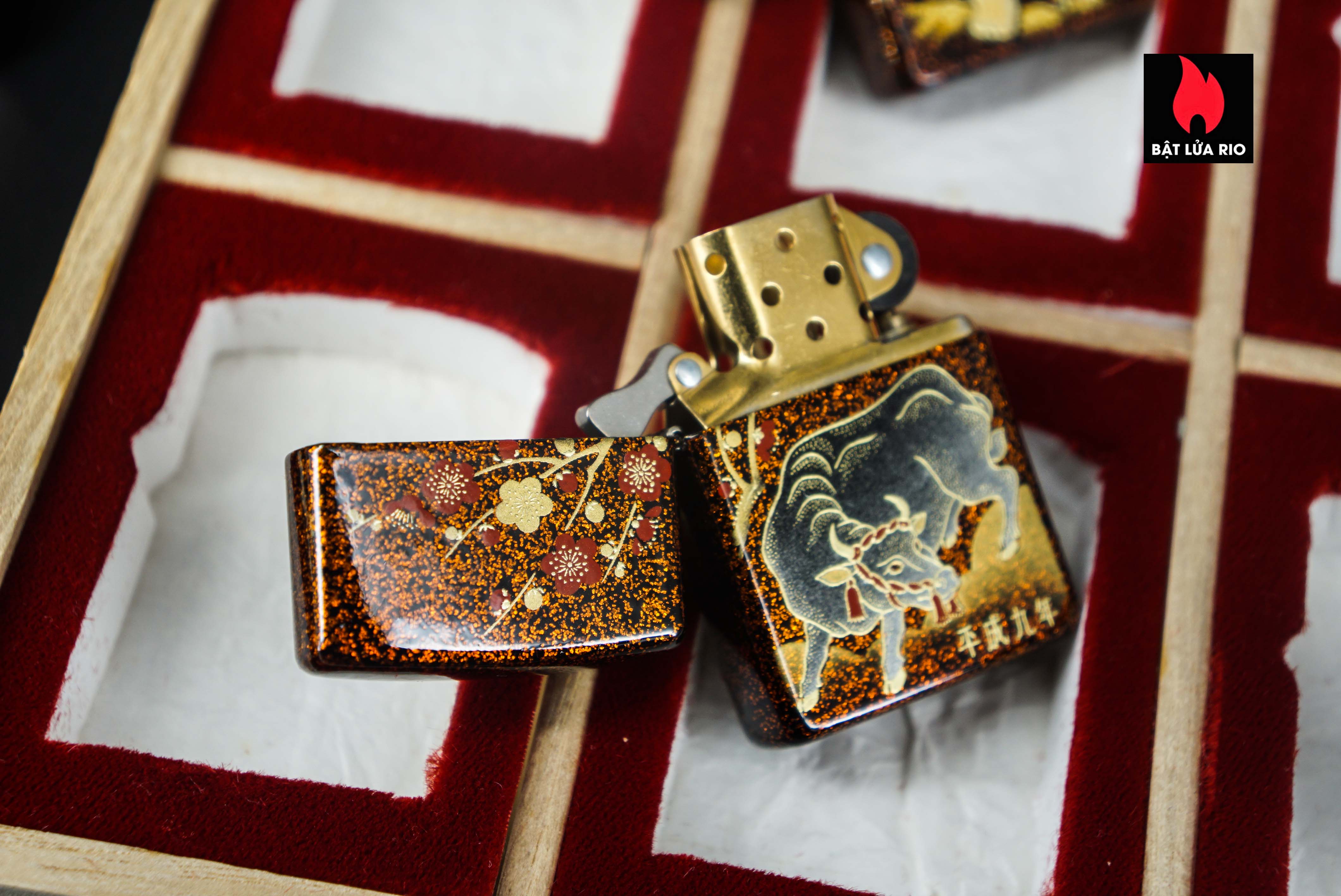 Zippo Set 1999-2006 – Japan Zodiac Set – 12 Con Giáp Châu Á – Nashiji-nuri Sơn Mài Makie Thủ Công Truyền Thống Nhật Bản 23