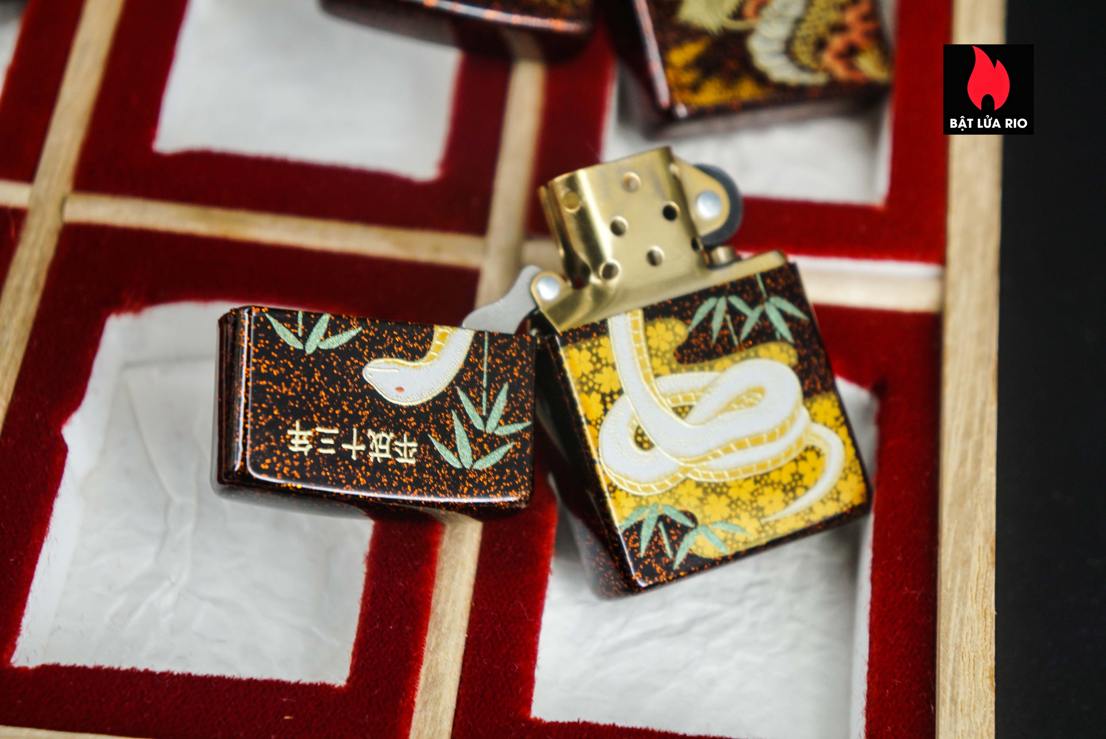 Zippo Set 1999-2006 – Japan Zodiac Set – 12 Con Giáp Châu Á – Nashiji-nuri Sơn Mài Makie Thủ Công Truyền Thống Nhật Bản 26