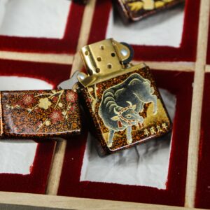 Zippo Set 1999-2006 – Japan Zodiac Set – 12 Con Giáp Châu Á – Nashiji-nuri Sơn Mài Makie Thủ Công Truyền Thống Nhật Bản 30