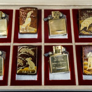 Zippo Set 1999-2006 – Japan Zodiac Set – 12 Con Giáp Châu Á – Nashiji-nuri Sơn Mài Makie Thủ Công Truyền Thống Nhật Bản 6