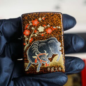 Zippo Set 1999-2006 – Japan Zodiac Set – 12 Con Giáp Châu Á – Nashiji-nuri Sơn Mài Makie Thủ Công Truyền Thống Nhật Bản 69