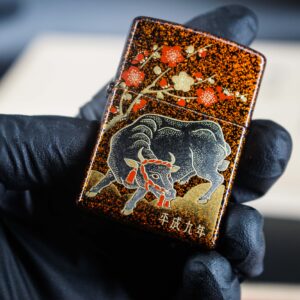 Zippo Set 1999-2006 – Japan Zodiac Set – 12 Con Giáp Châu Á – Nashiji-nuri Sơn Mài Makie Thủ Công Truyền Thống Nhật Bản 72