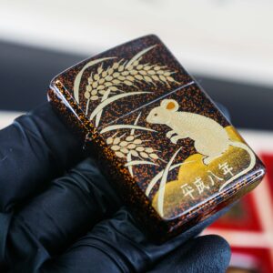 Zippo Set 1999-2006 – Japan Zodiac Set – 12 Con Giáp Châu Á – Nashiji-nuri Sơn Mài Makie Thủ Công Truyền Thống Nhật Bản 83