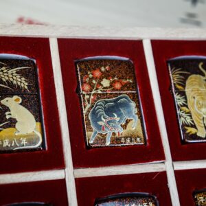 Zippo Set 1999-2006 – Japan Zodiac Set – 12 Con Giáp Châu Á – Nashiji-nuri Sơn Mài Makie Thủ Công Truyền Thống Nhật Bản 93