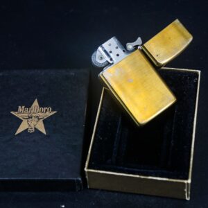 Zippo Slim La Mã 1991 – Đồng Nguyên Khối – Marlboro Longhorns – CS 12