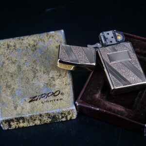 Zippo Slim Xưa 1976 – Gold Plate Golden Elegance – U.S Army Signal Corps 16