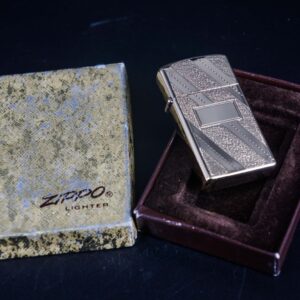 Zippo Slim Xưa 1976 – Gold Plate Golden Elegance – U.S Army Signal Corps 17