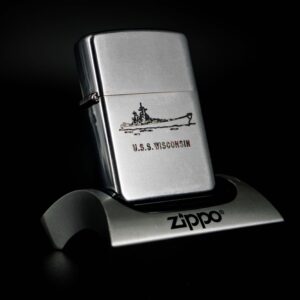 Zippo Xưa 1953 – 1954 – Full Stamp – Uss Wisconsin
