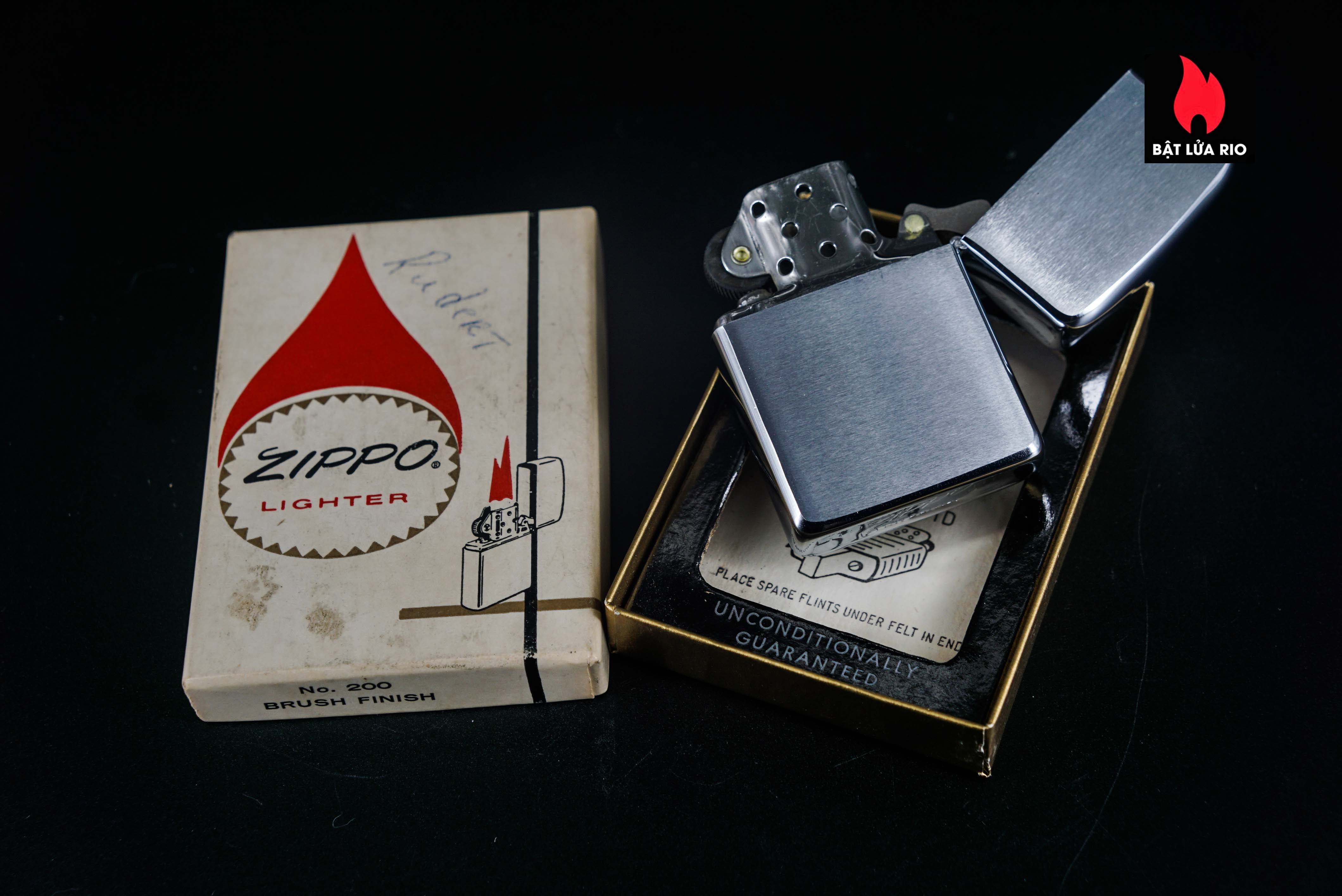 Zippo Xưa 1967 – Brushed Chrome – Alaska 66-68 Danny 13