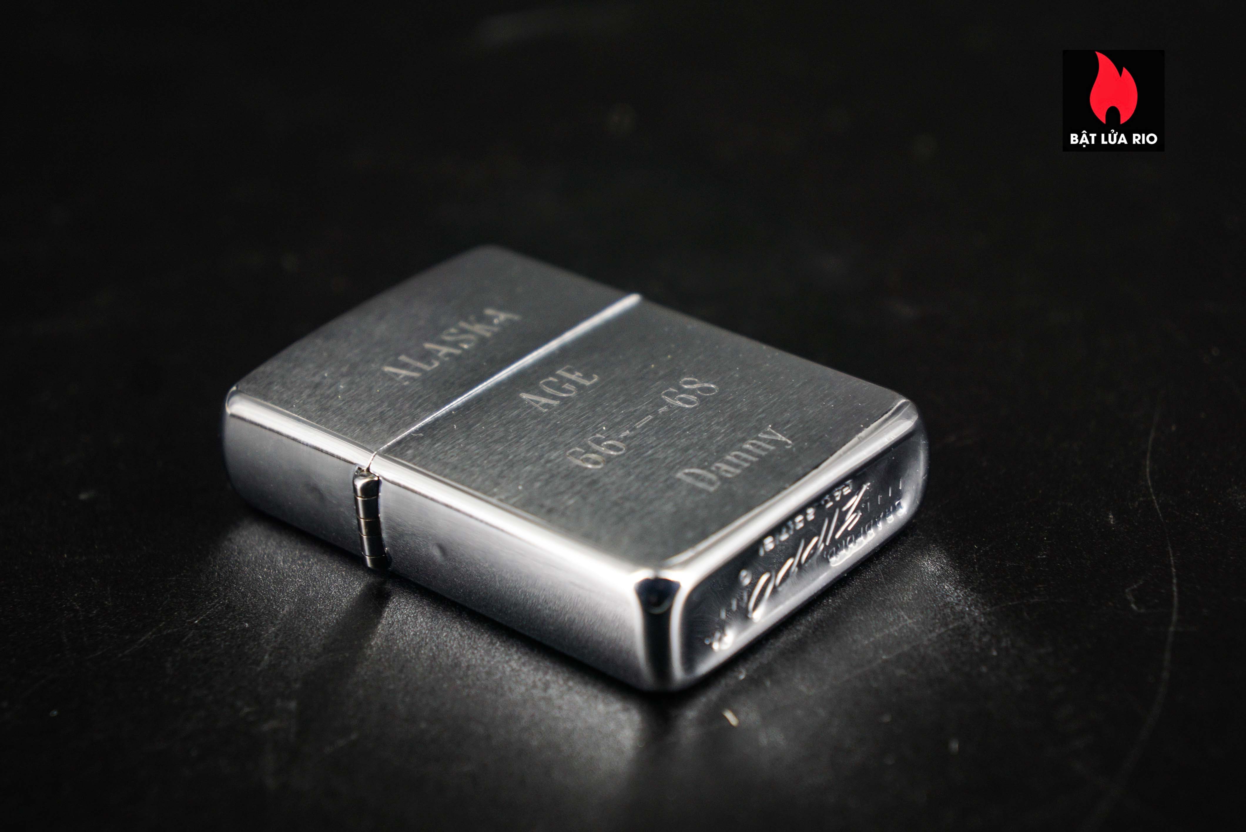 Zippo Xưa 1967 – Brushed Chrome – Alaska 66-68 Danny 5