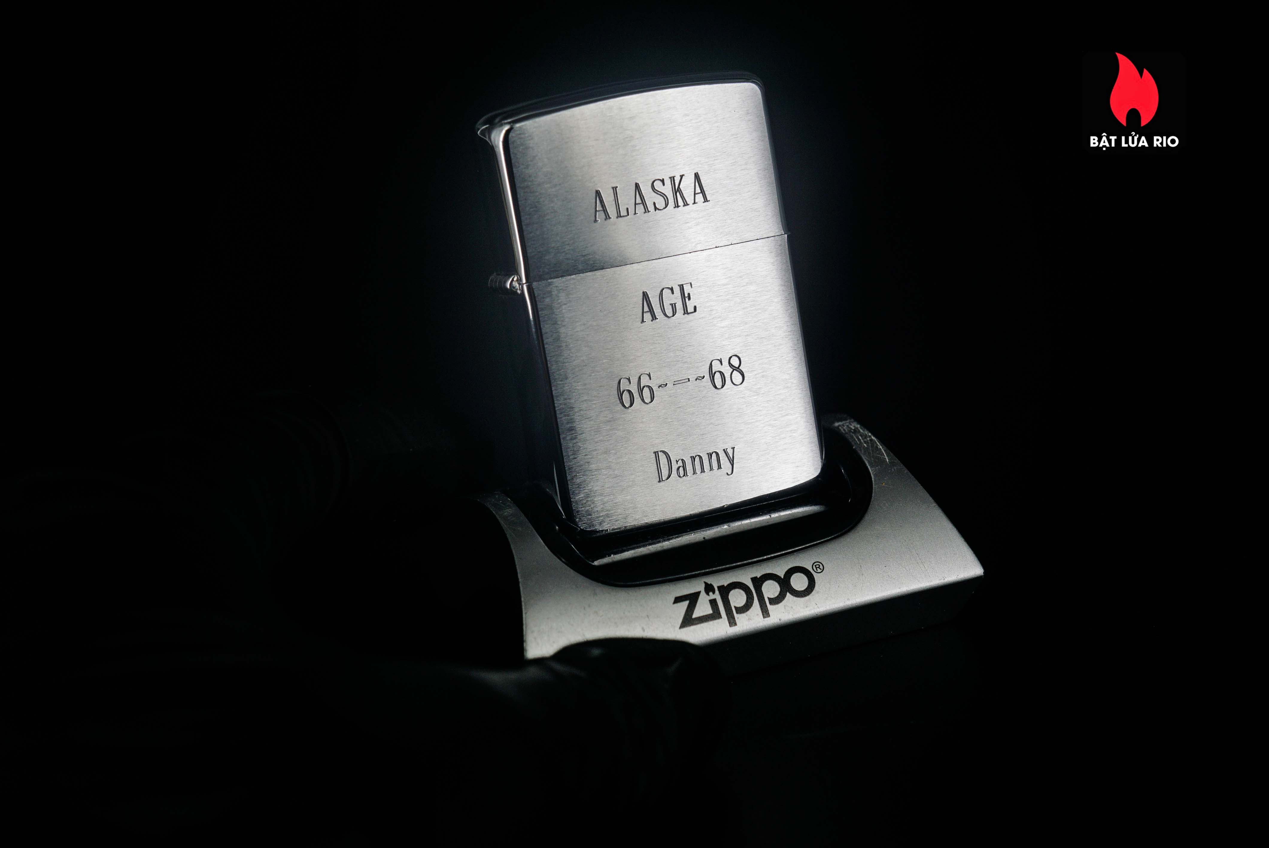 Zippo Xưa 1967 – Brushed Chrome – Alaska 66-68 Danny