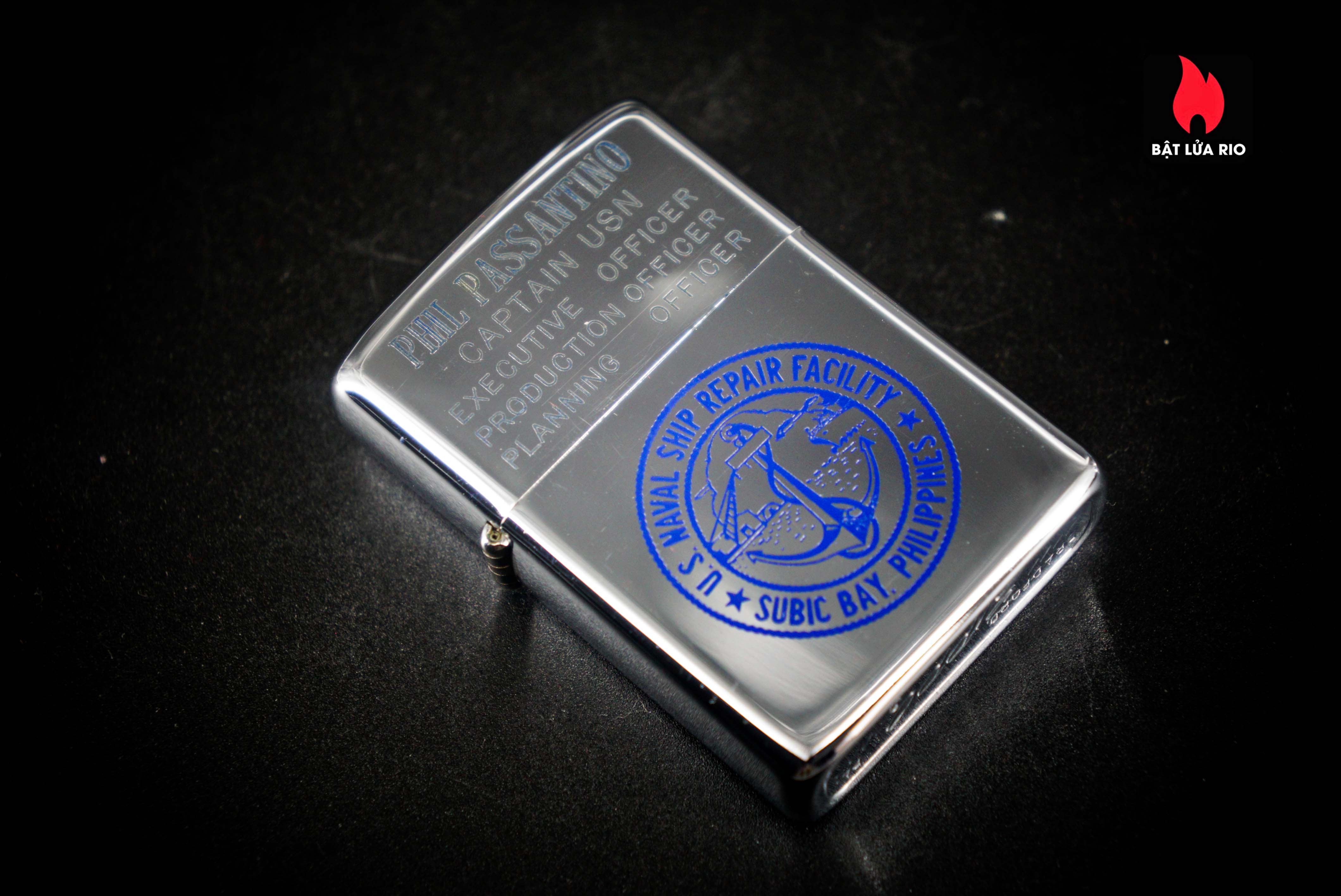 Zippo Xưa 1974 – Us Naval Ship Repair Facility – H.M.Dejarnette Captian 15