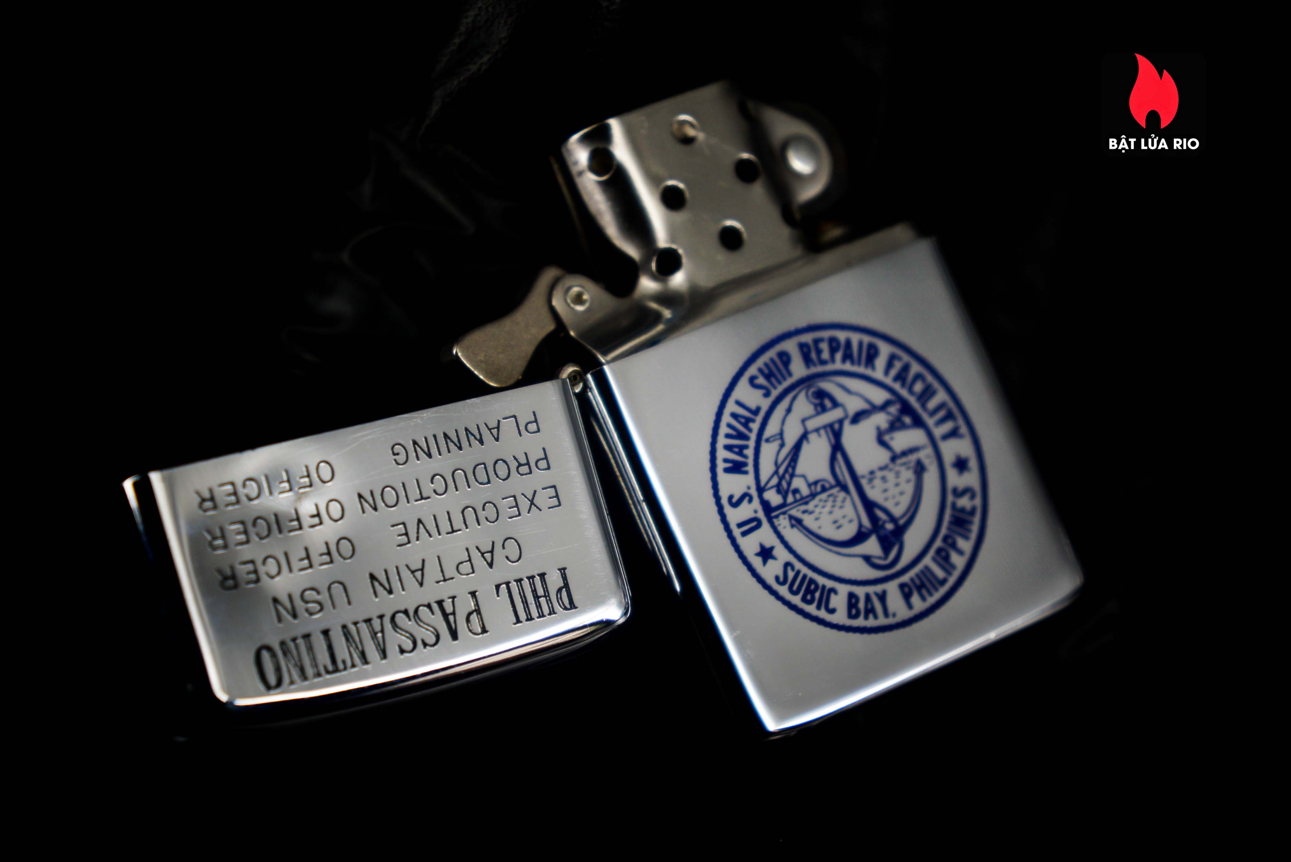 Zippo Xưa 1974 – Us Naval Ship Repair Facility – H.M.Dejarnette Captian 2