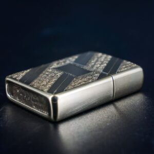 Zippo Xưa 1976 – Gold Plate Golden Elegance – Diagonal Swirl 10