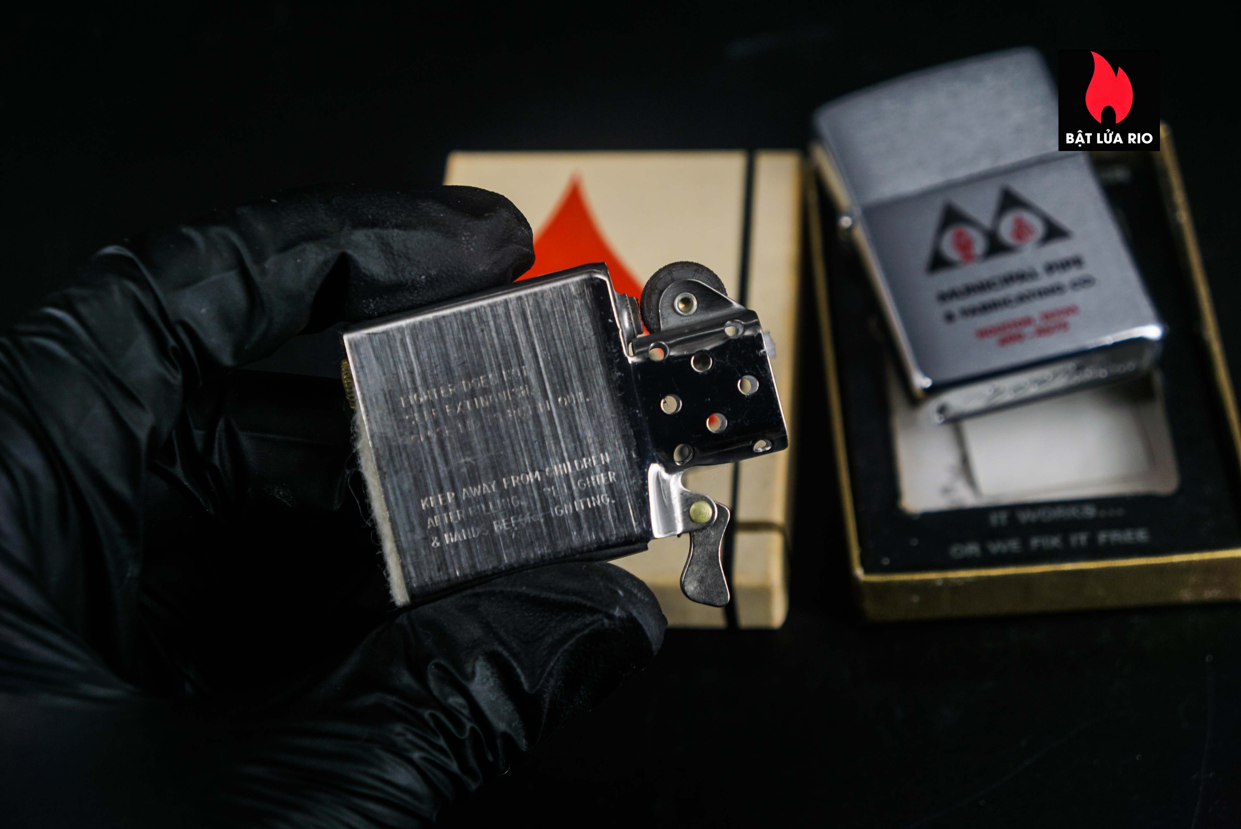 Zippo Xưa 1979 – Brushed Chrome – Municipal Pipe & Fabricating 14