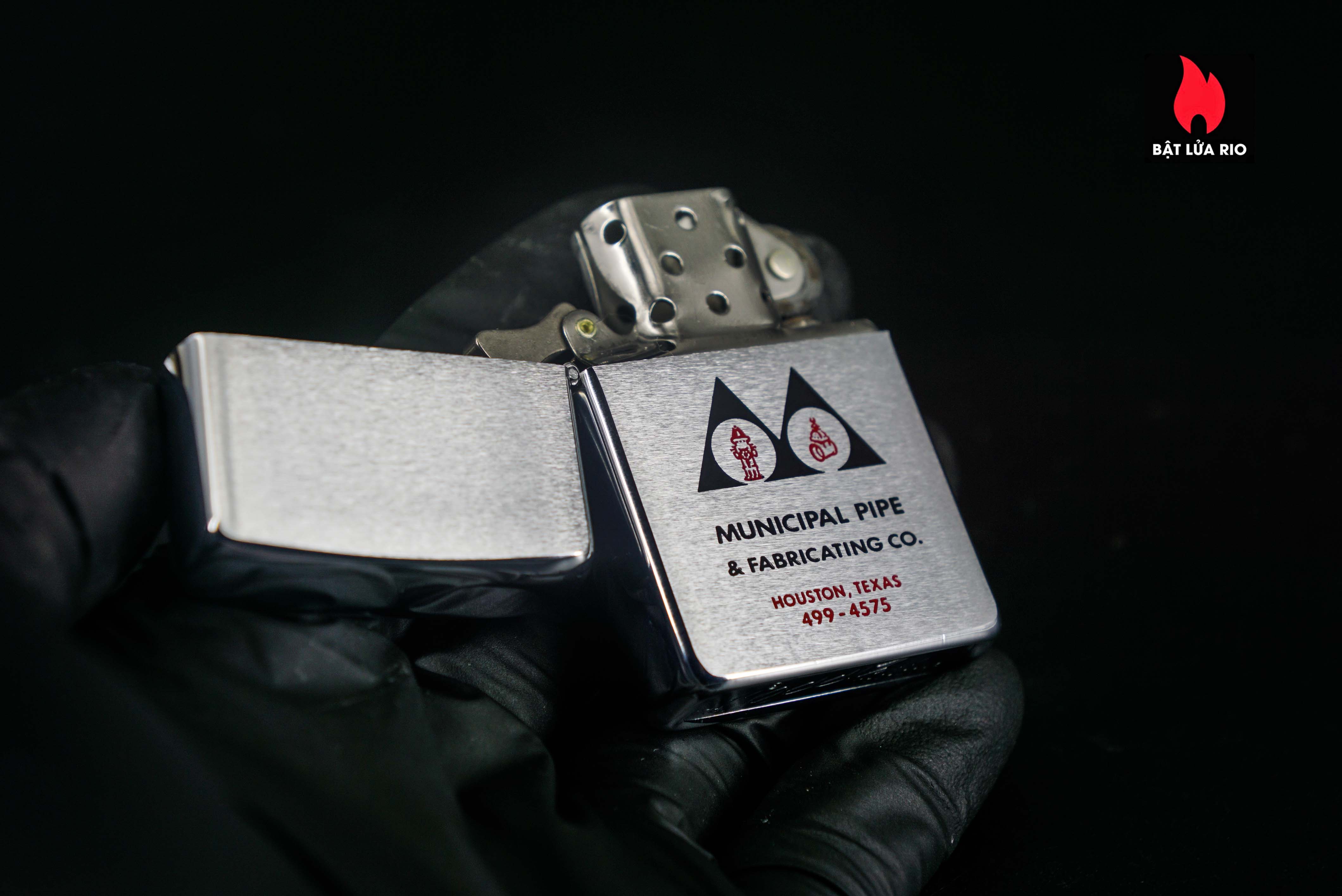 Zippo Xưa 1979 – Brushed Chrome – Municipal Pipe & Fabricating 7
