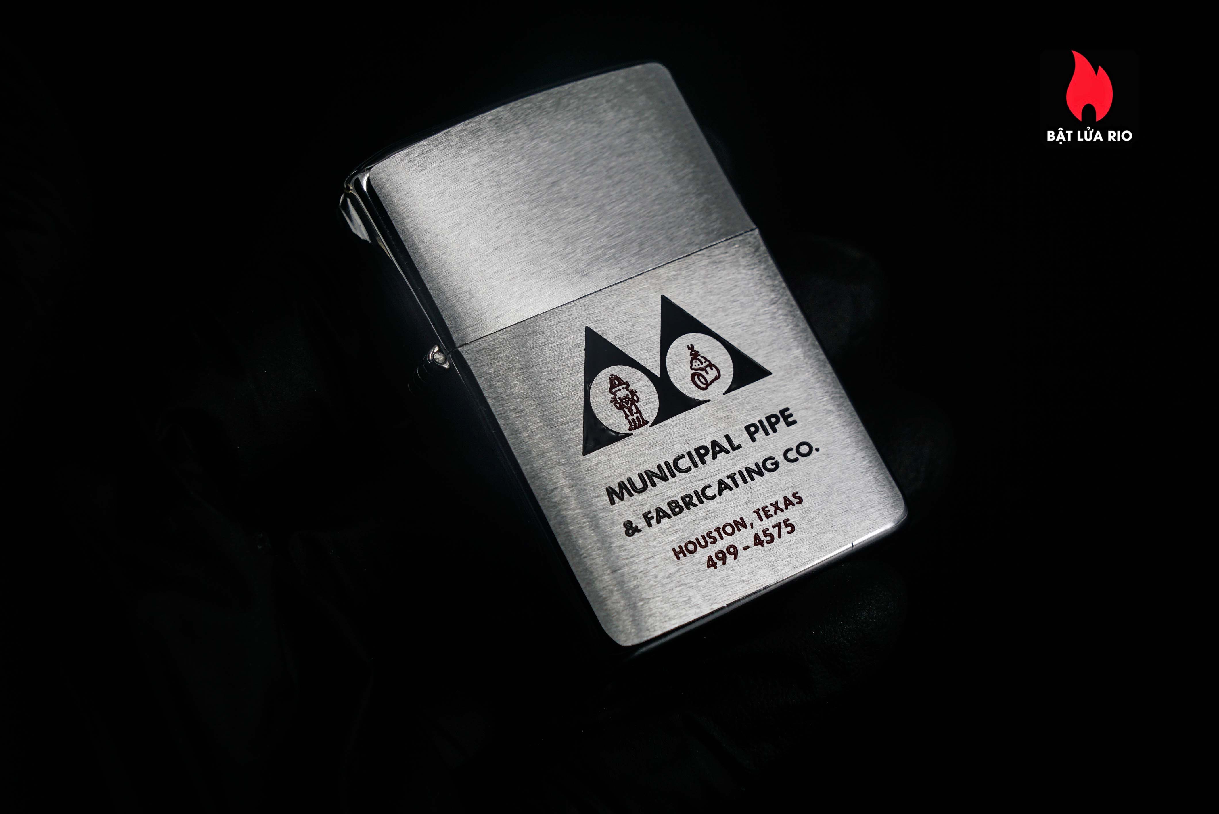 Zippo Xưa 1979 – Brushed Chrome – Municipal Pipe & Fabricating 9