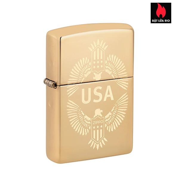 Zippo 48915 - Zippo USA High Polish Brass
