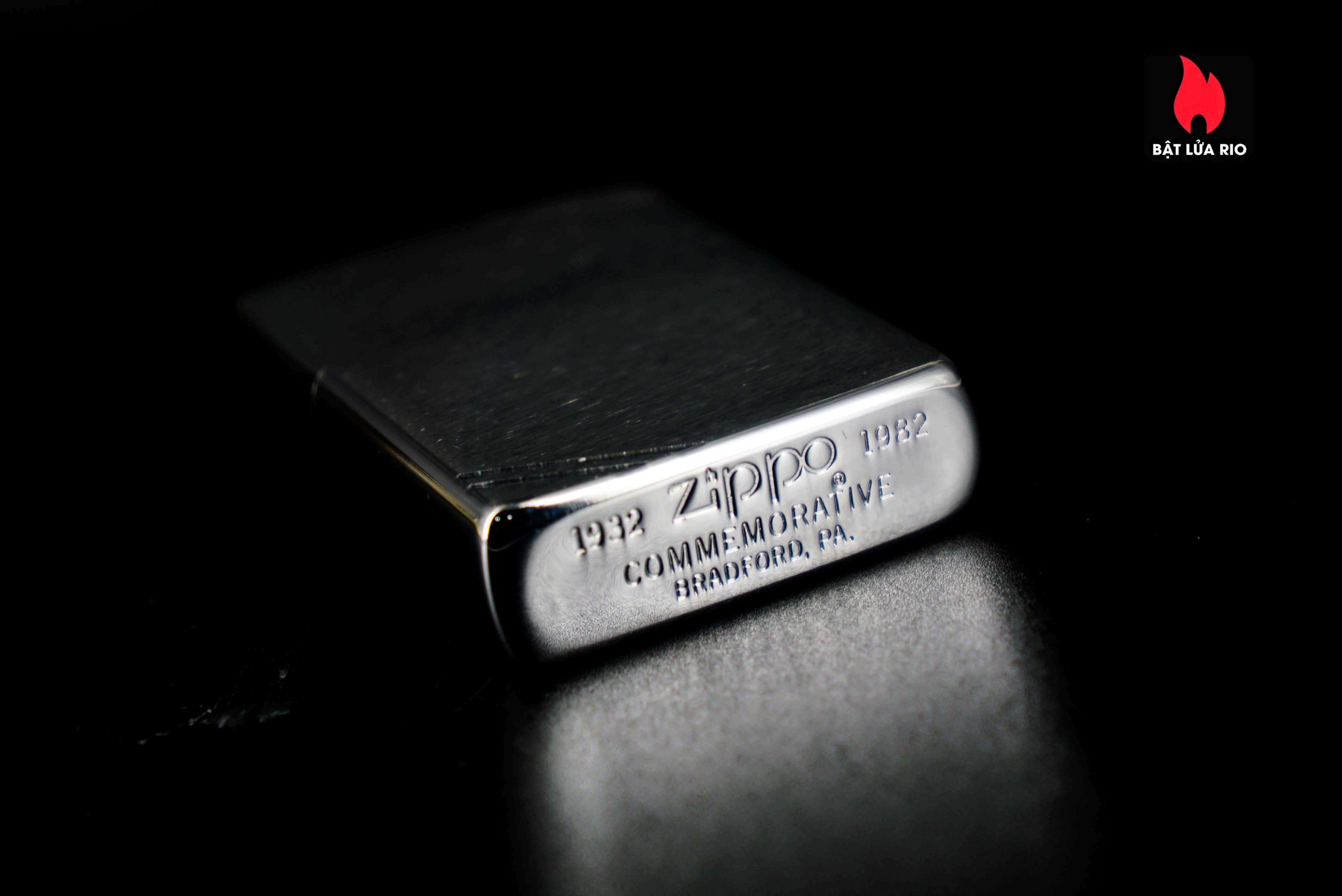 Hiếm – Zippo Chu Niên 1932-1982 – Brushed Chrome – Commemorative 1932-1982 50th Anniversary 12