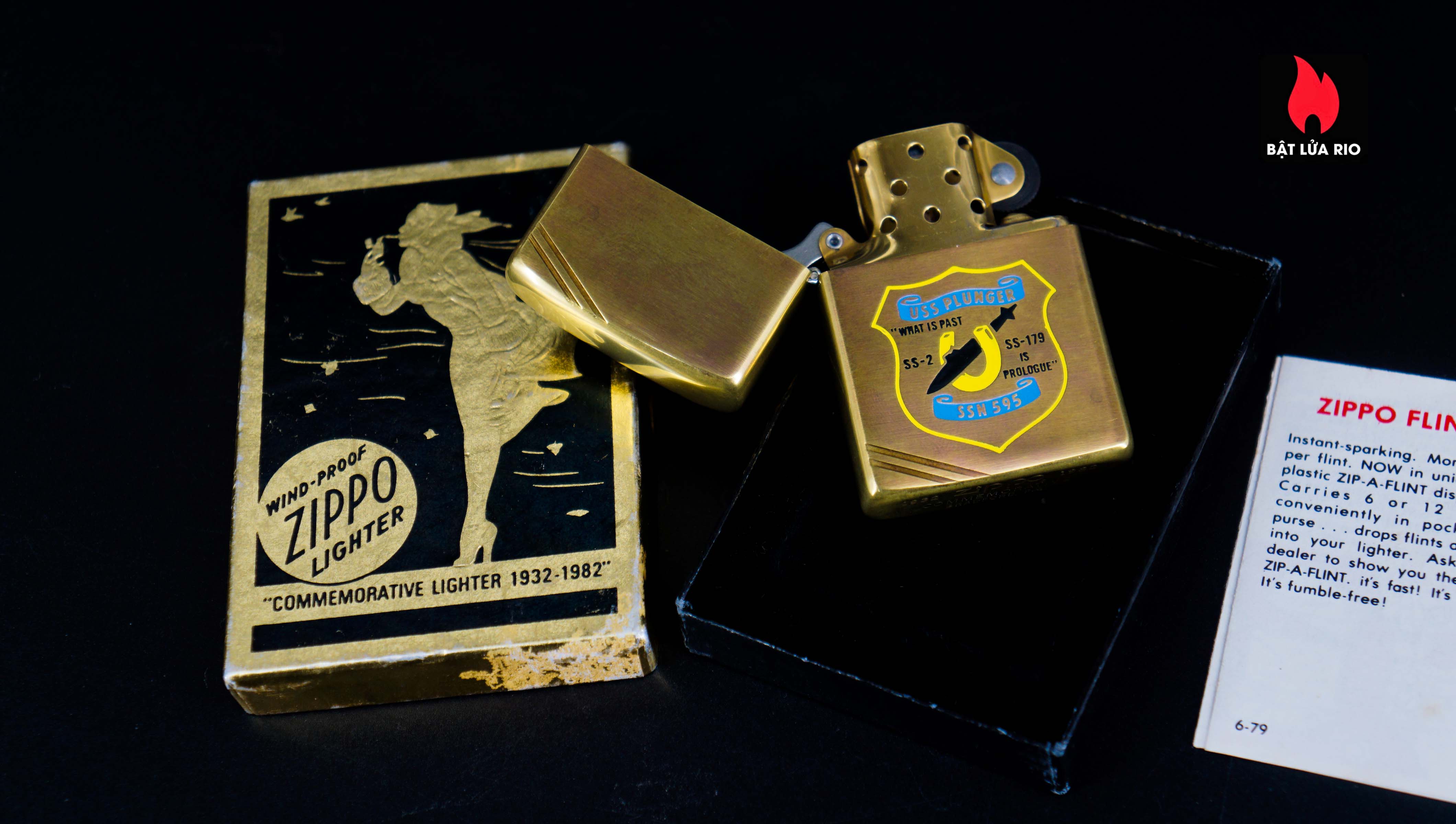 Zippo Chu Niên 1932-1982 – Đồng Nguyên Khối – USS Plunger SSN 595 27