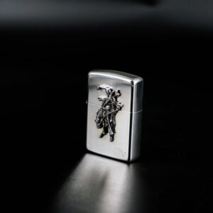 Zippo 1990 – Zippo Bạc Khối – Sterling Silver – Rodeo Marlboro Limited 500/3000 10