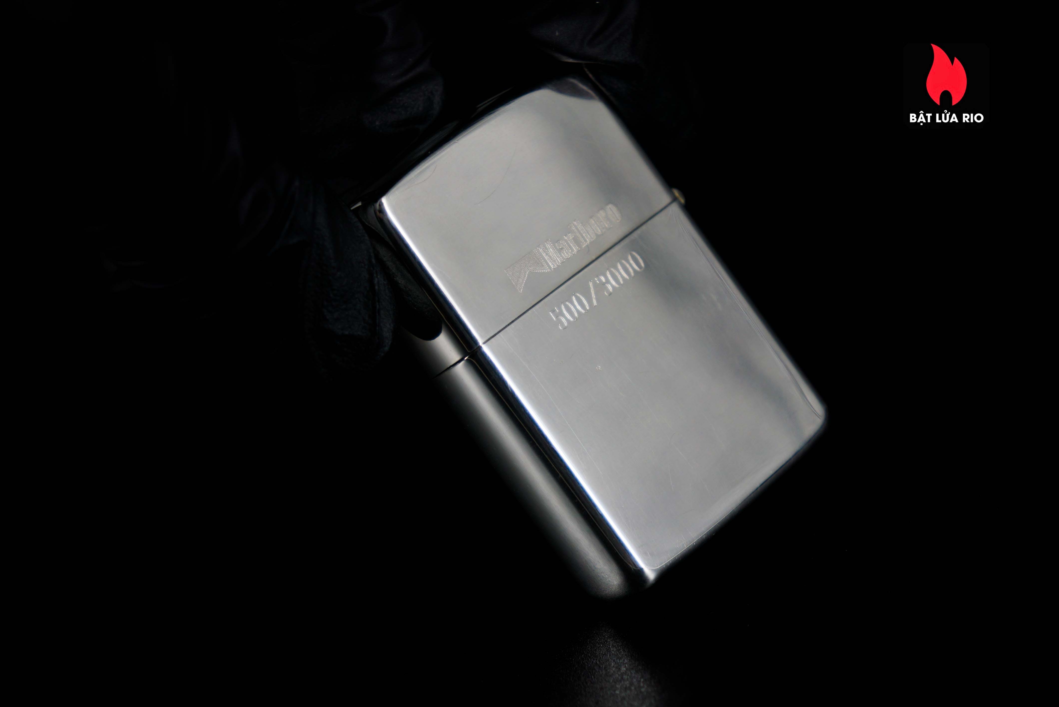 Zippo 1990 – Zippo Bạc Khối – Sterling Silver – Rodeo Marlboro Limited 500/3000 11