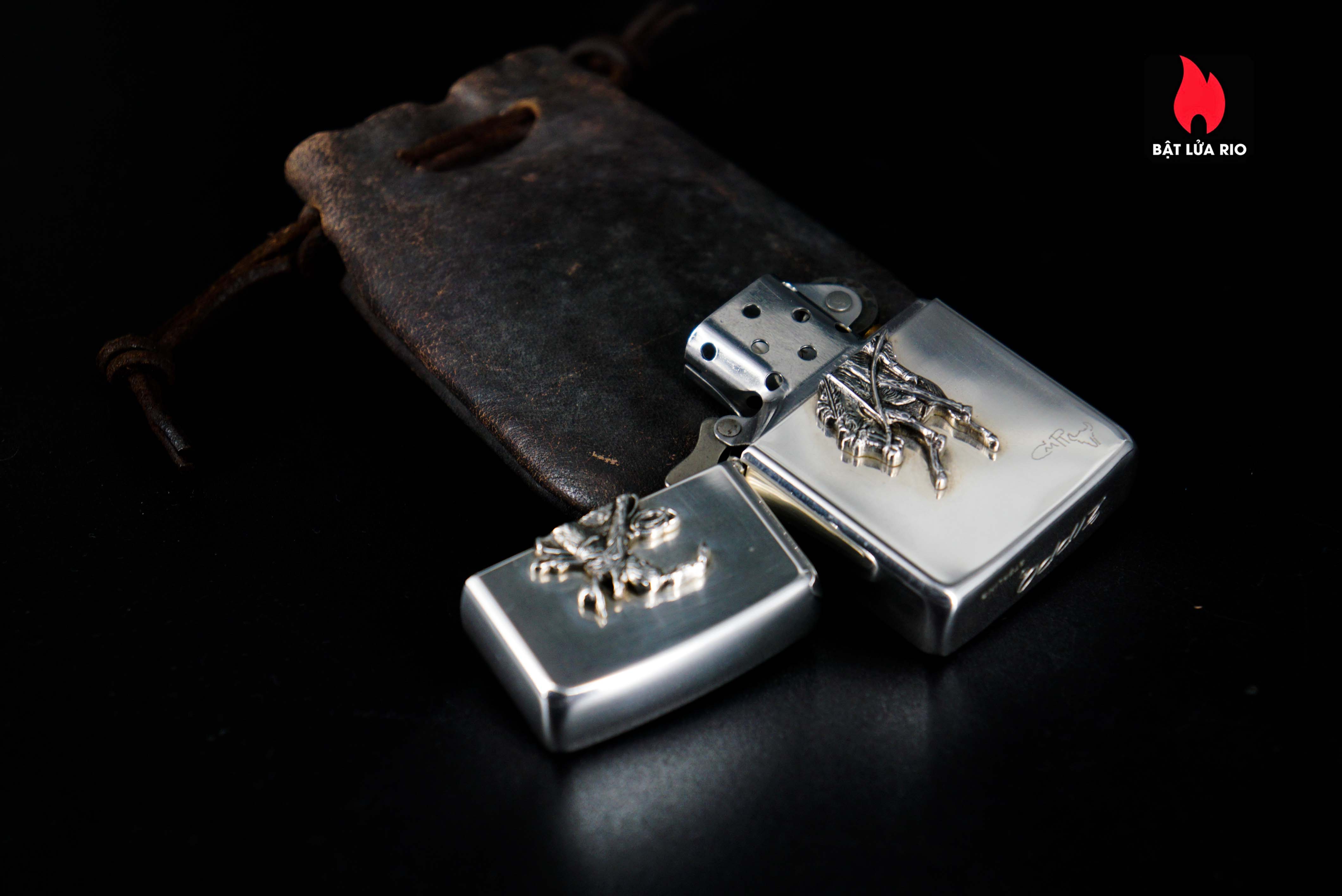 Zippo 1990 – Zippo Bạc Khối – Sterling Silver – Rodeo Marlboro Limited 500/3000 16