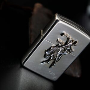 Zippo 1990 – Zippo Bạc Khối – Sterling Silver – Rodeo Marlboro Limited 500/3000 17