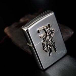 Zippo 1990 – Zippo Bạc Khối – Sterling Silver – Rodeo Marlboro Limited 500/3000 18