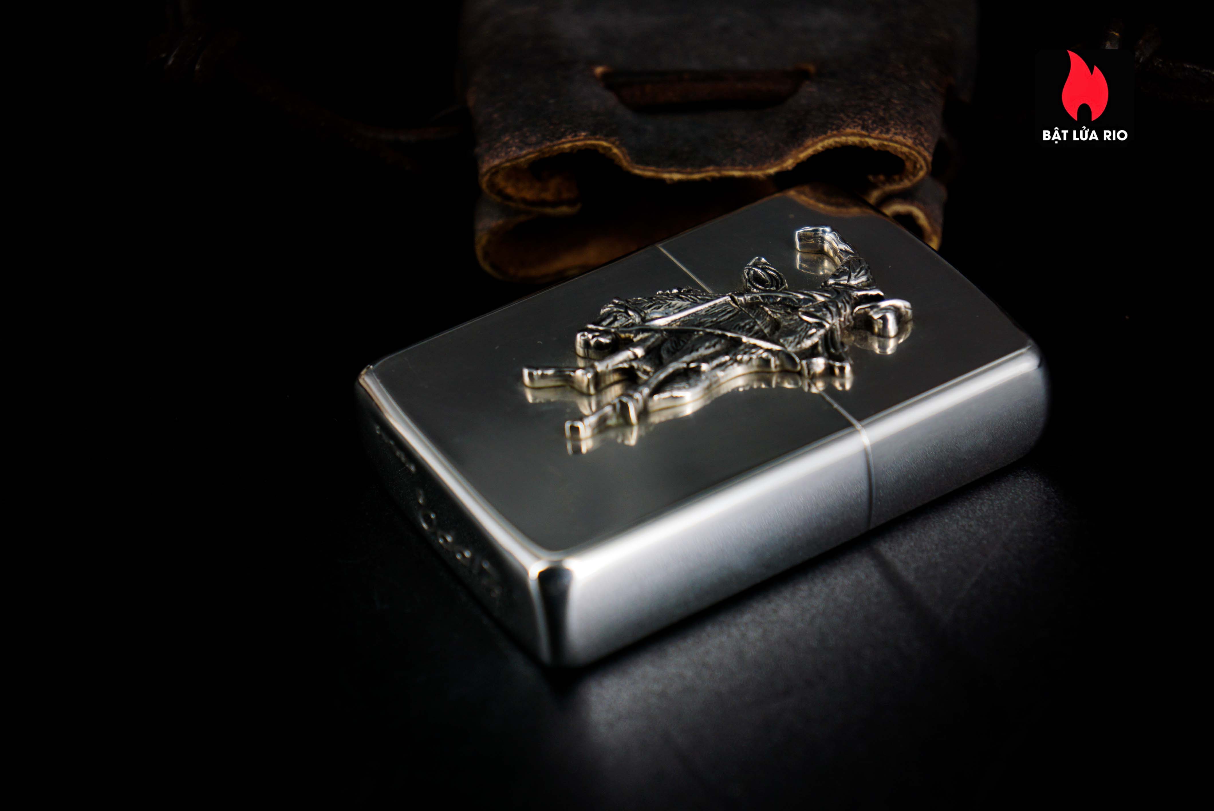 Zippo 1990 – Zippo Bạc Khối – Sterling Silver – Rodeo Marlboro Limited 500/3000 26
