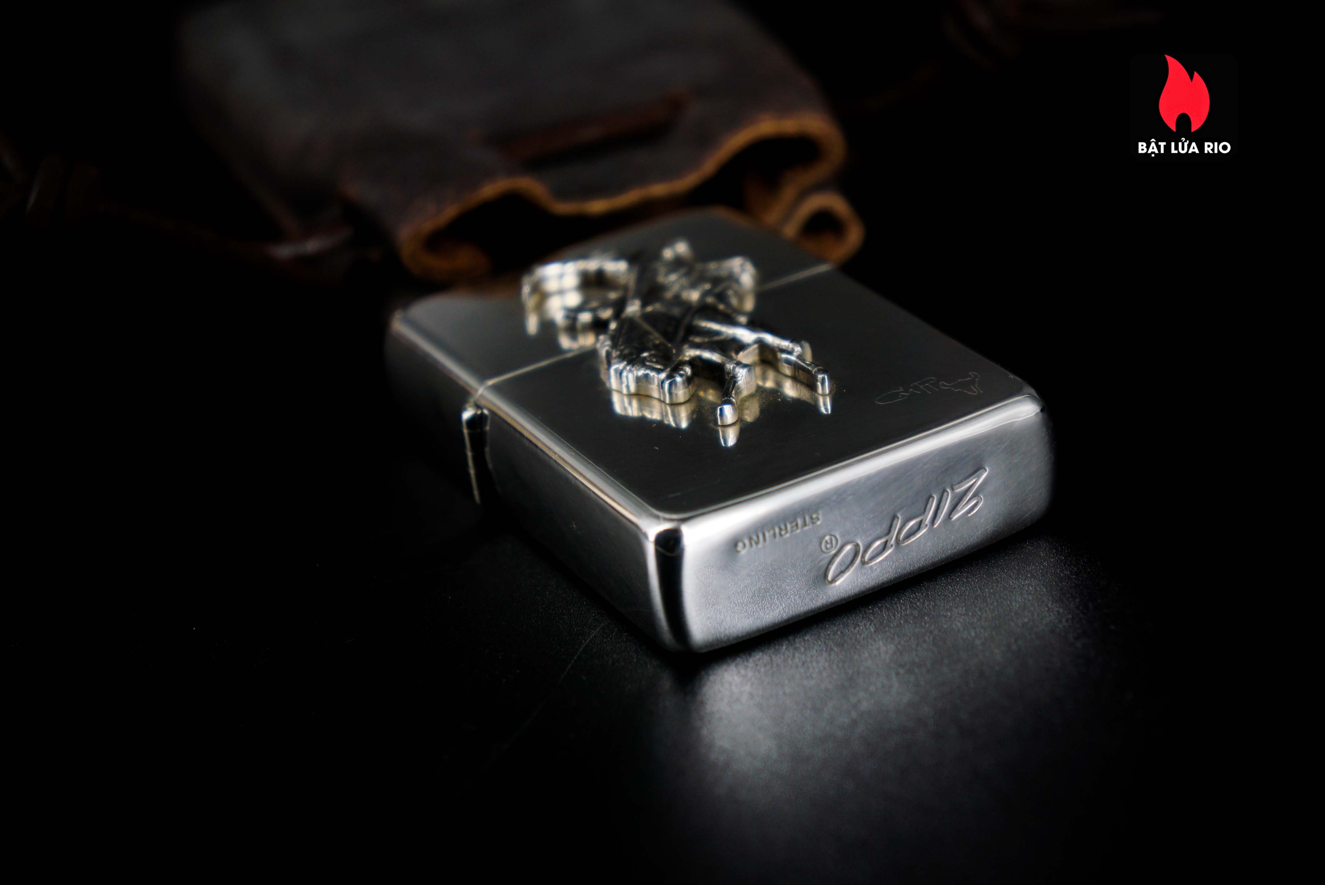 Zippo 1990 – Zippo Bạc Khối – Sterling Silver – Rodeo Marlboro Limited 500/3000 27