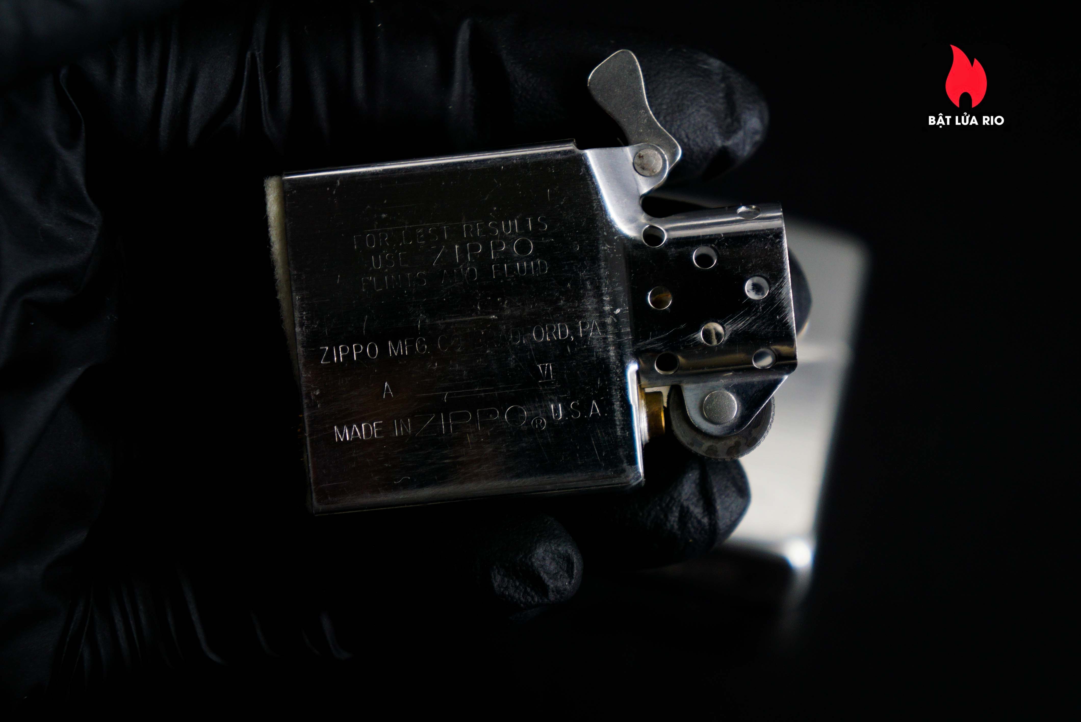 Zippo 1990 – Zippo Bạc Khối – Sterling Silver – Rodeo Marlboro Limited 500/3000 3