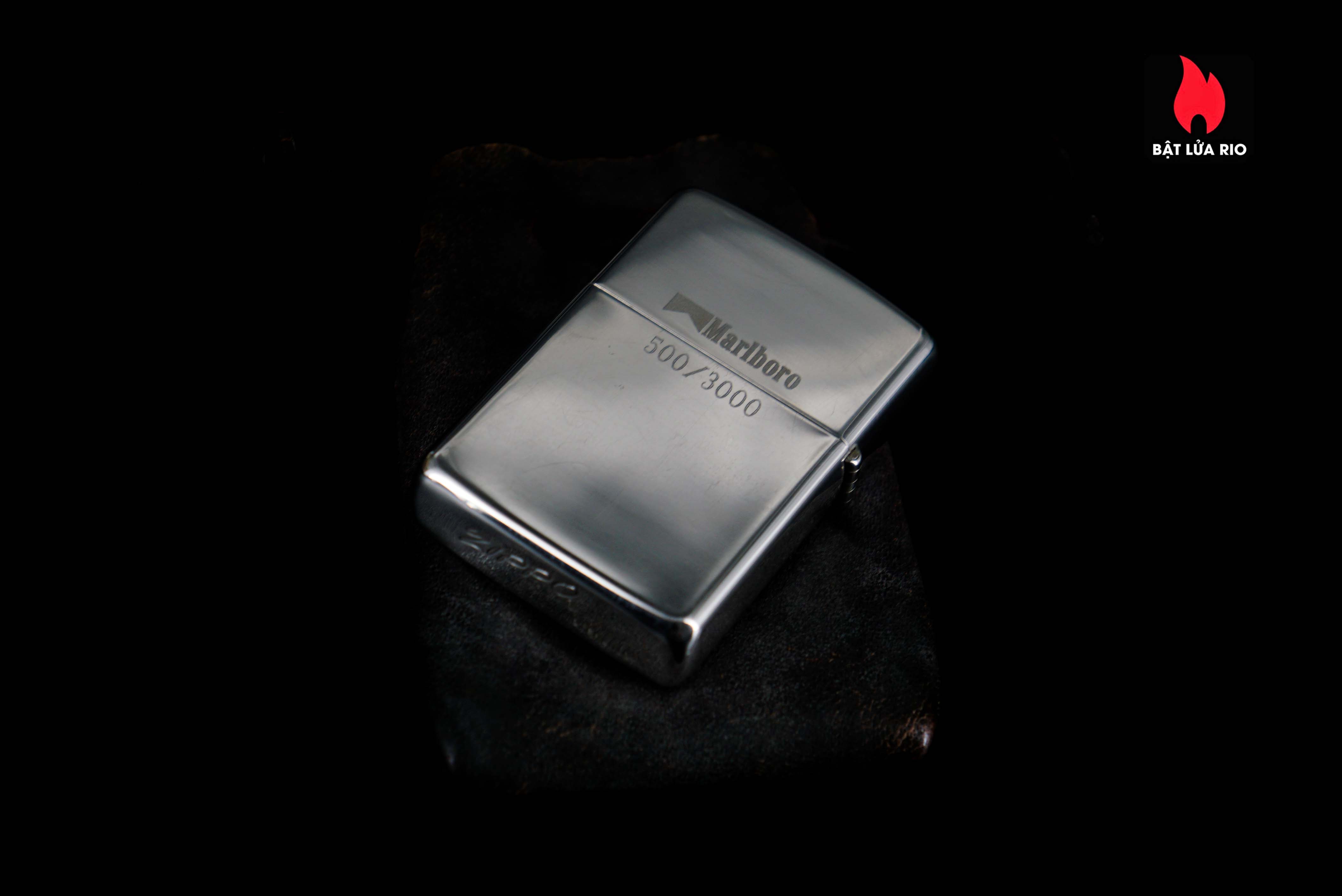 Zippo 1990 – Zippo Bạc Khối – Sterling Silver – Rodeo Marlboro Limited 500/3000 32