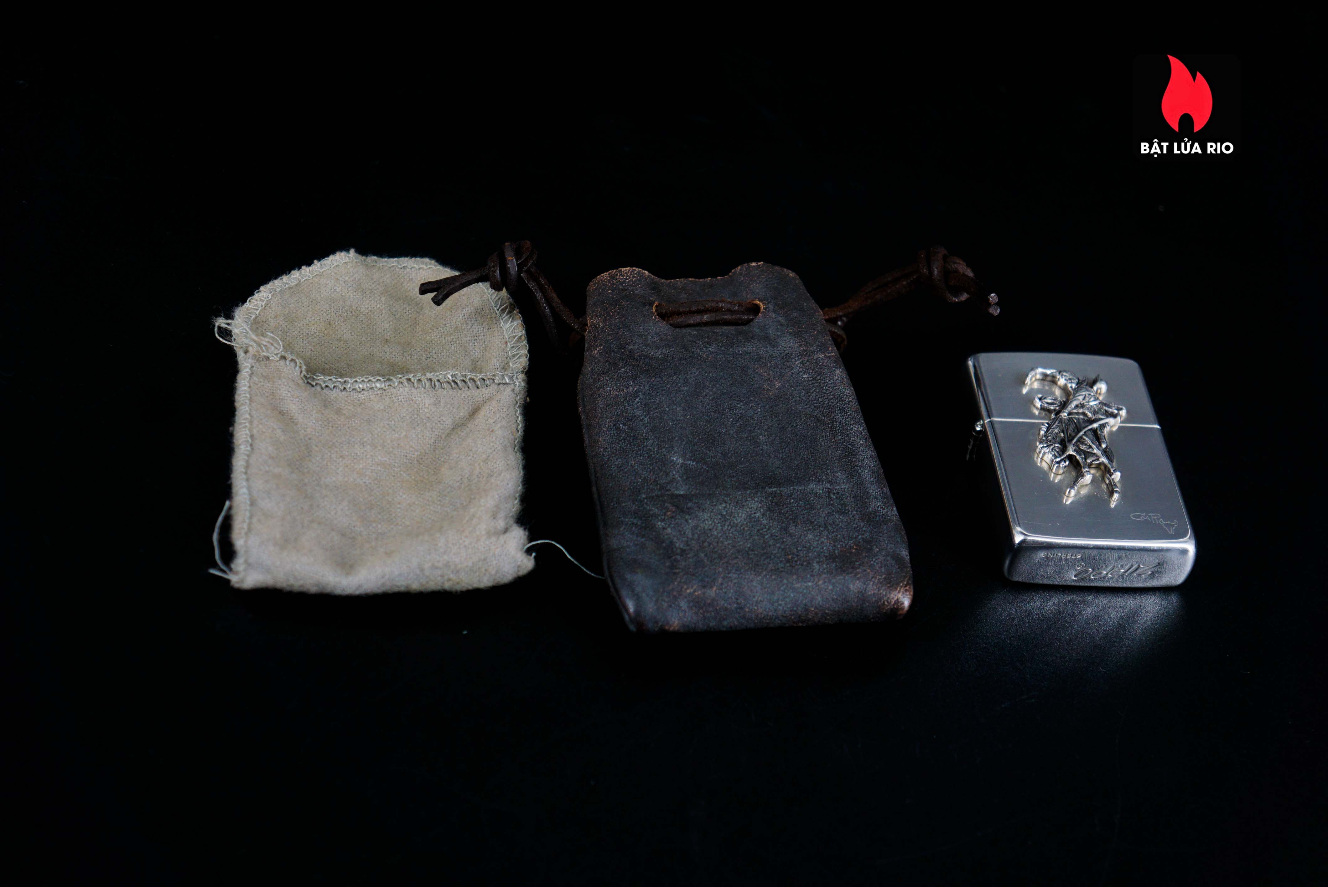 Zippo 1990 – Zippo Bạc Khối – Sterling Silver – Rodeo Marlboro Limited 500/3000 35