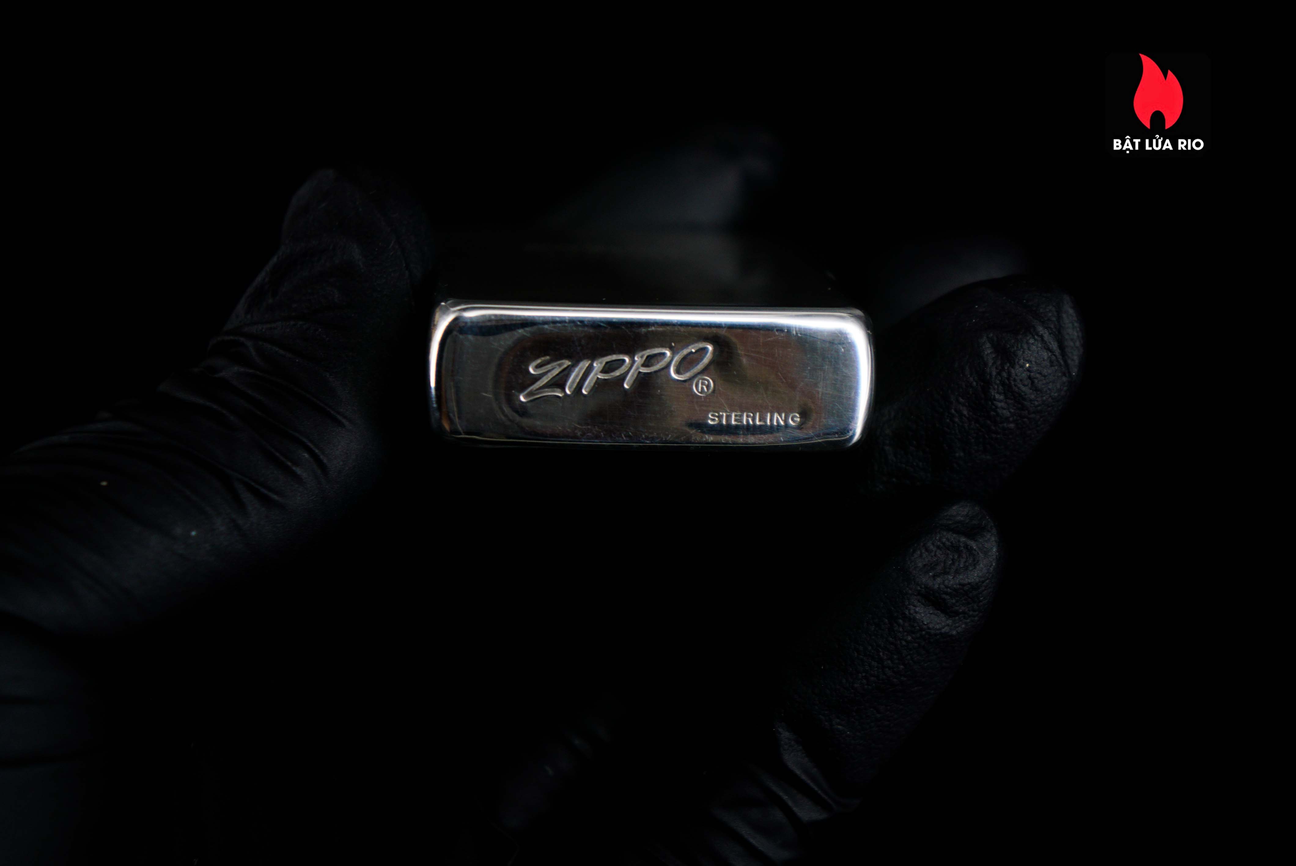 Zippo 1990 – Zippo Bạc Khối – Sterling Silver – Rodeo Marlboro Limited 500/3000 4