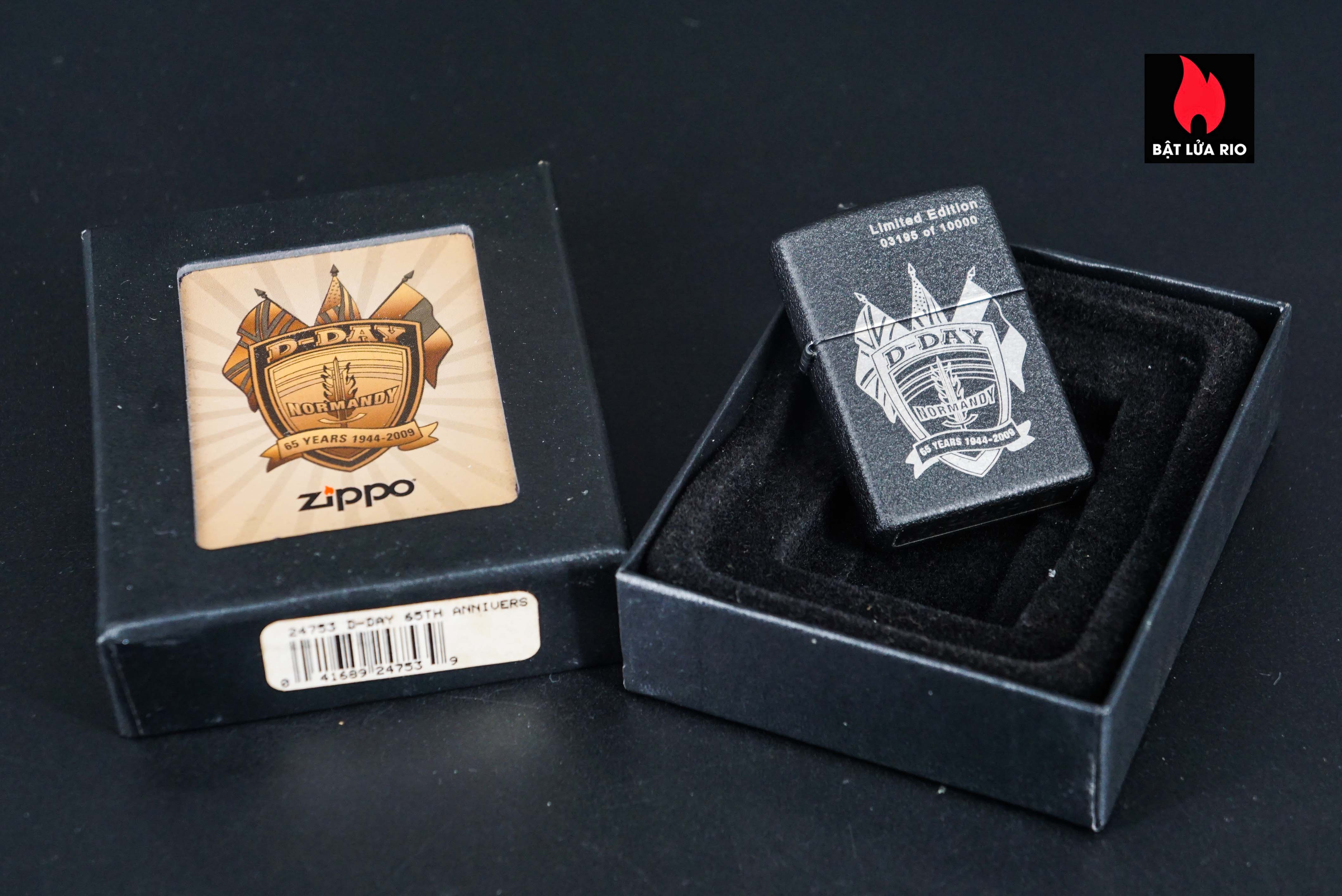 Zippo 2009 – D-Day 65th Anniversary Commemorative – Sand Of Normandy – Limited Edition 03195 of 10.000 14