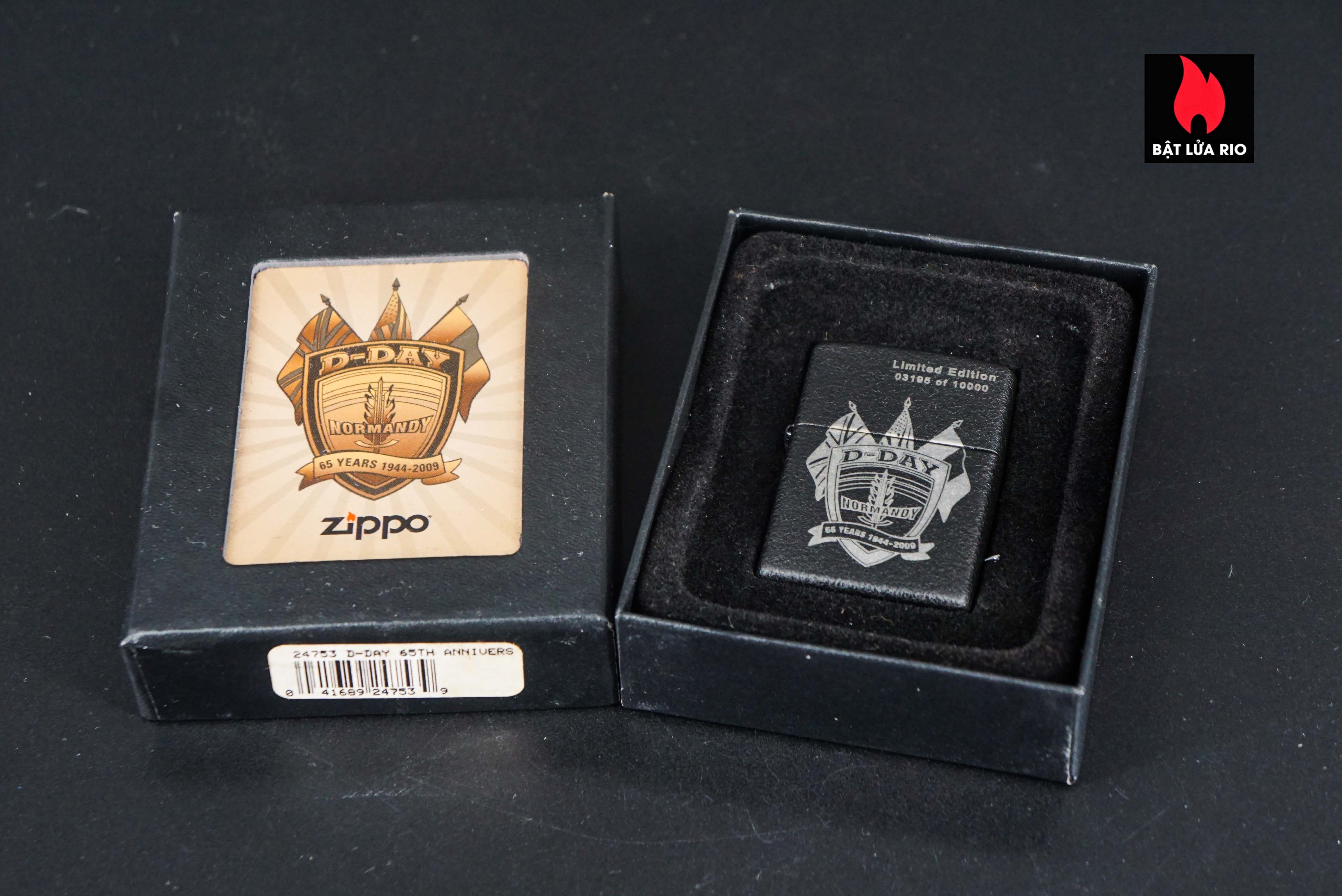 Zippo 2009 – D-Day 65th Anniversary Commemorative – Sand Of Normandy – Limited Edition 03195 of 10.000 15