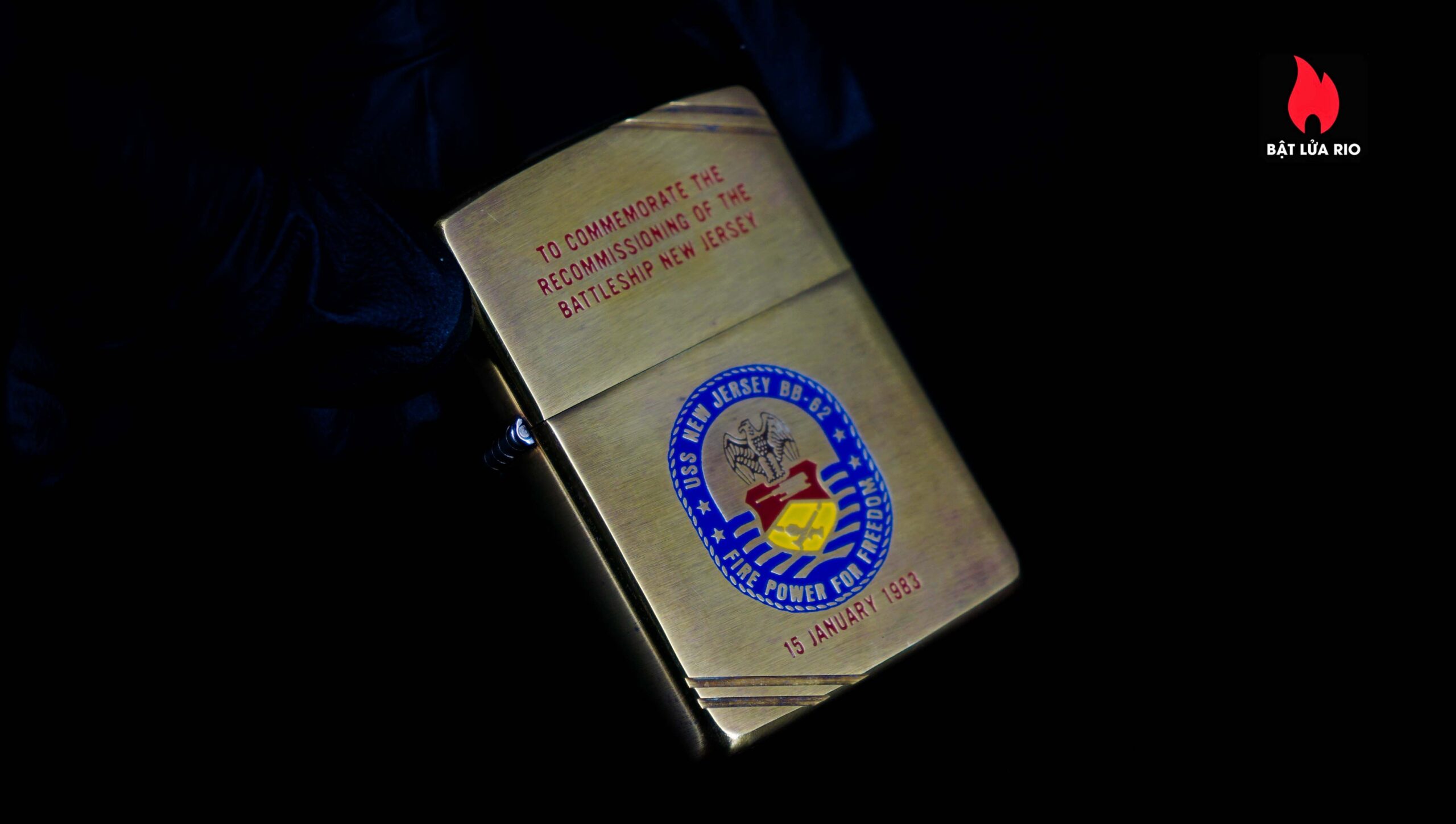 Zippo Chu Niên 1932-1982 – Đồng Nguyên Khối – USS New Jersey BB-62 – Big J 12 Zippo Chu Niên 1932-1982 – Đồng Nguyên Khối – USS New Jersey BB-62 – Big J 7