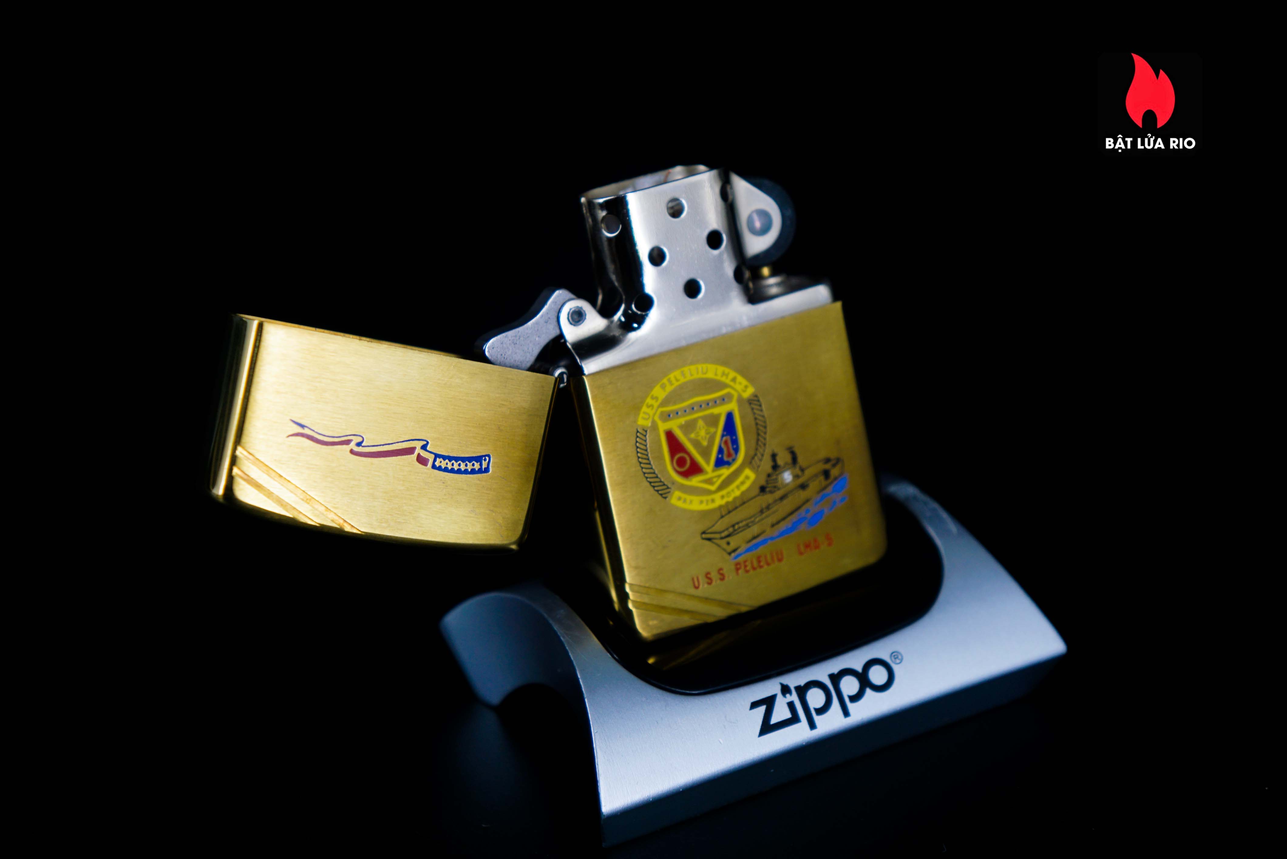 Zippo Chu Niên 1932-1982 – Đồng Nguyên Khối – USS Peleliu LHA-5 47 Zippo Chu Niên 1932-1982 – Đồng Nguyên Khối – USS Peleliu LHA-5 13
